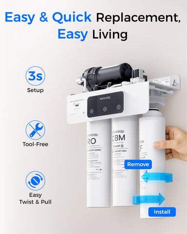 Waterdrop WD-T3-RCMO eco-friendly home water filtration