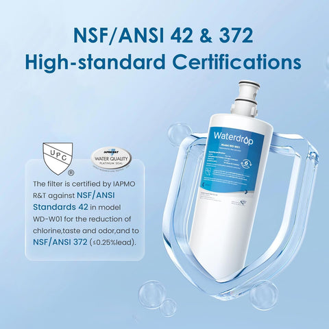 Waterdrop WD-W01 upgraded filter label signaling refreshed performance.