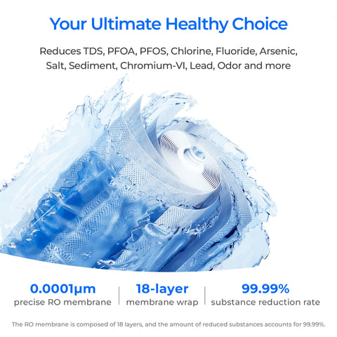 Waterdrop X16 11-stage filtration reduces contaminants while preserving minerals