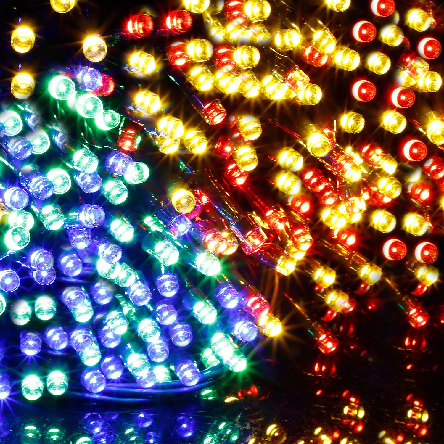 Waterglide green wire LED lights ideal for trees and patios