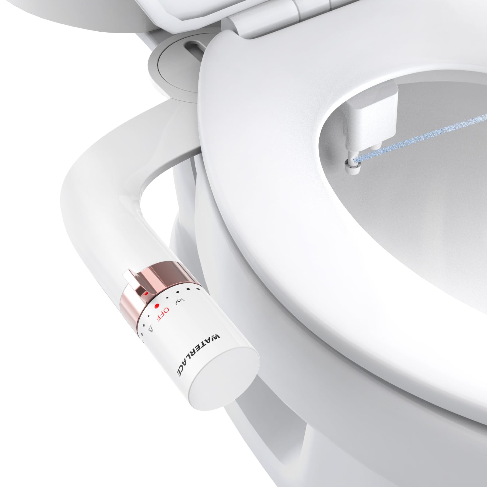 WaterLACE on-toilet display demonstrates convenient upgrade without major remodeling