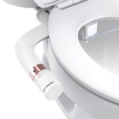 WaterLACE on-toilet display demonstrates convenient upgrade without major remodeling