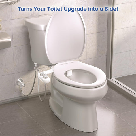 WaterLace dual nozzles retractable for hygienic post-use protection.