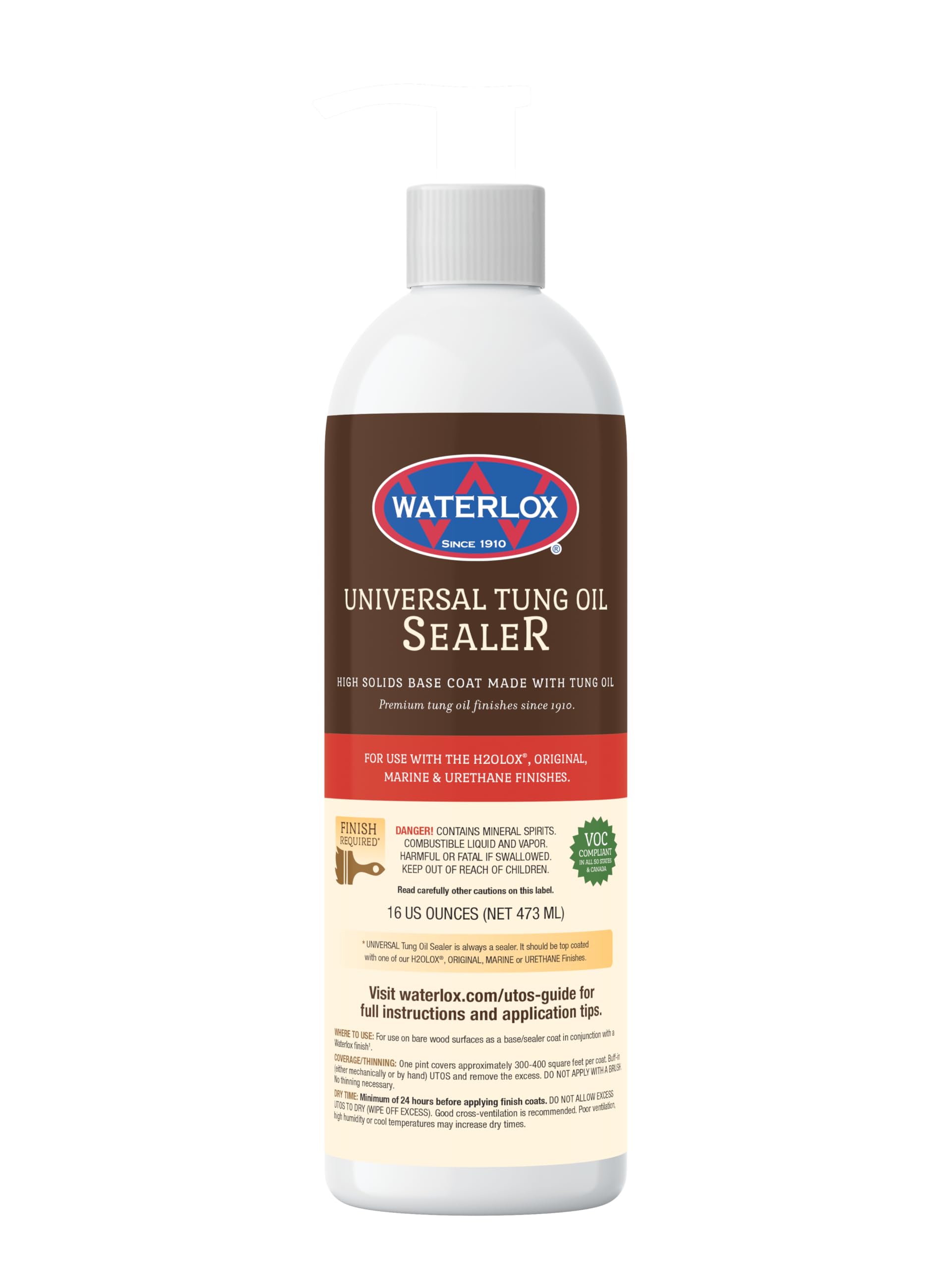 Waterlox Universal Tung Oil Sealer base coat application for durable wood protection.