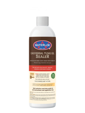 Waterlox Universal Tung Oil Sealer base coat application for durable wood protection.