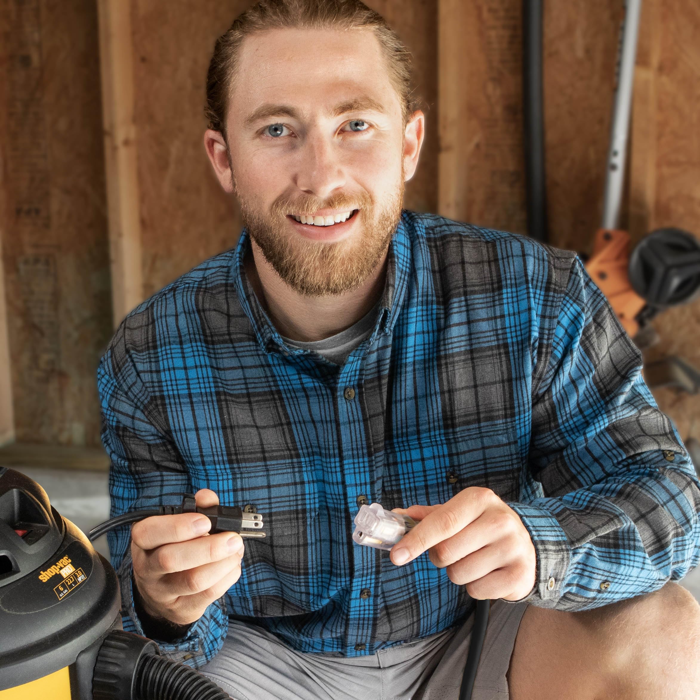 Watt's Wire flexible outdoor extension cord coils easily for storage