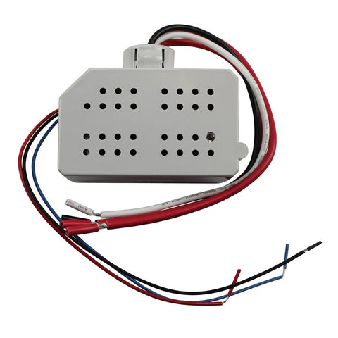 Wattstopper BZ-50 installation close-up showing simple wiring and plug-in design