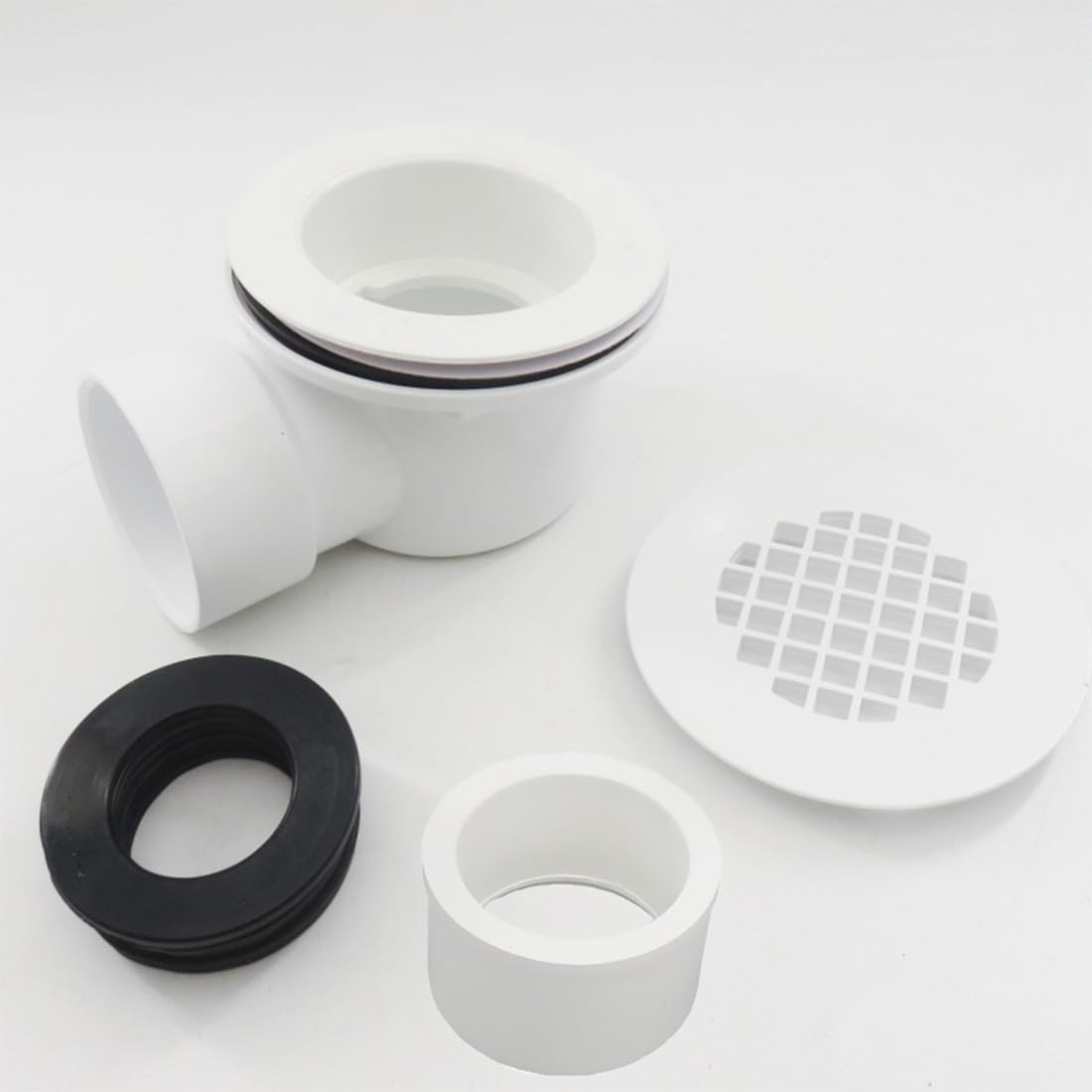 WAWO leak-proof gasket in drain base ensures a dry shower area