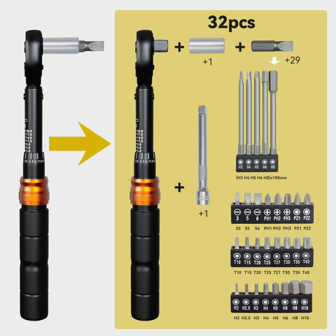 Waxtron 72-tooth reversible ratchet enables smooth micro-adjustments in tight spaces.
