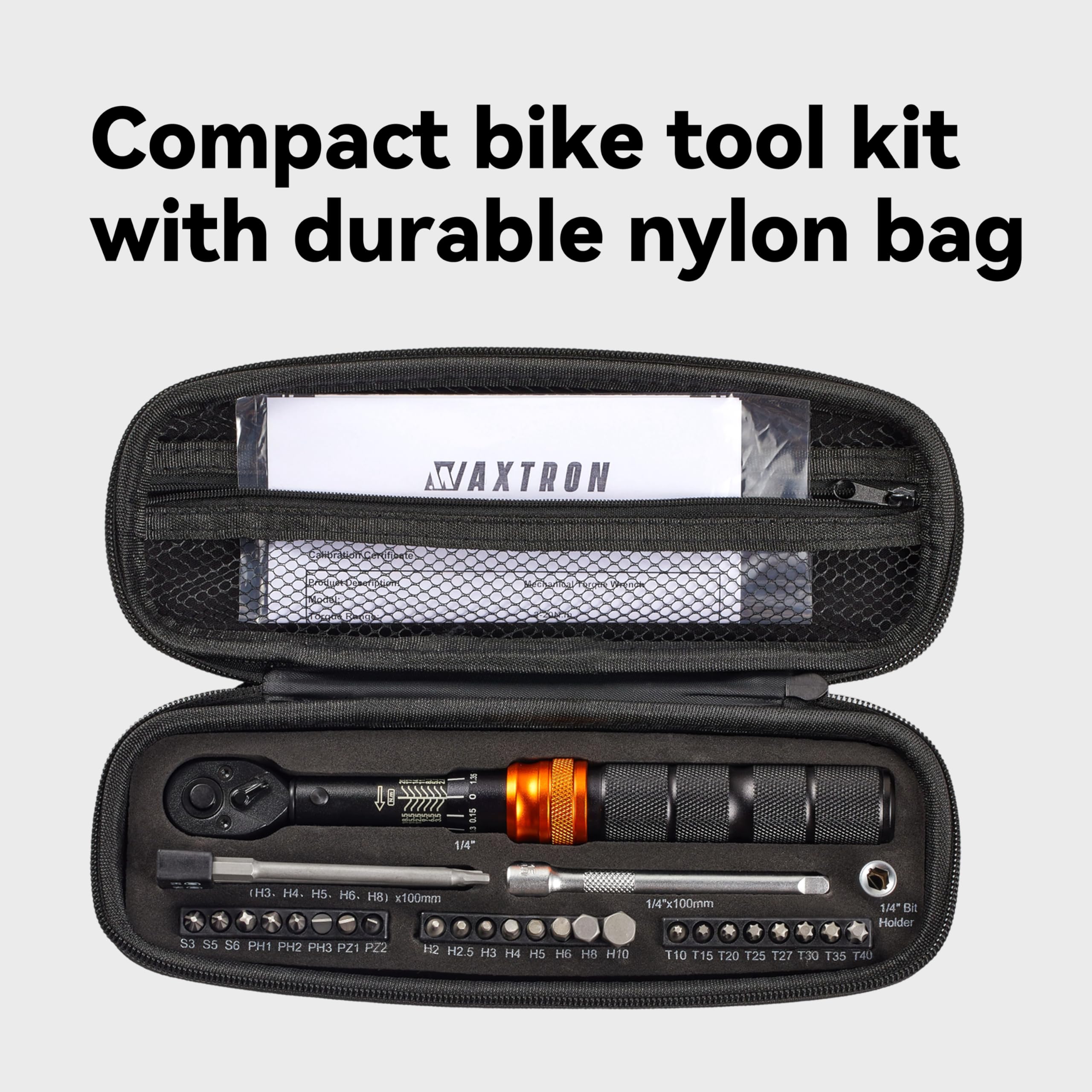 Waxtron carbon-frame friendly torque tool protects stems and seatposts during assembly.