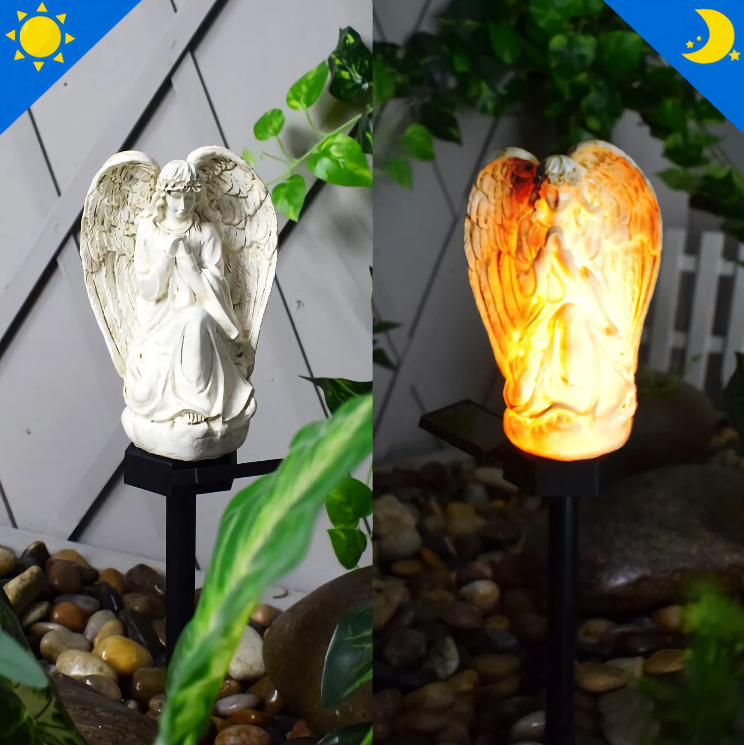 WAYDA walkway garden angel light, retro design adding charm to outdoor paths