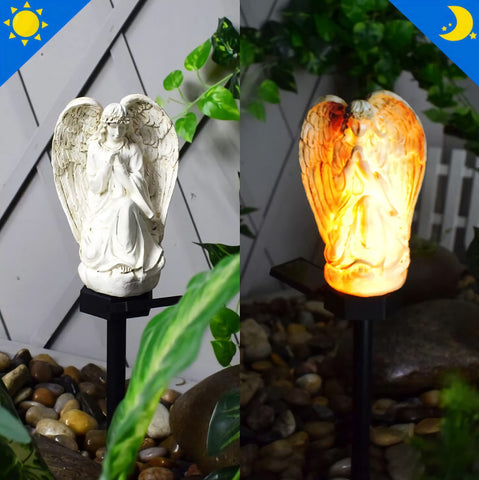 WAYDA walkway garden angel light, retro design adding charm to outdoor paths