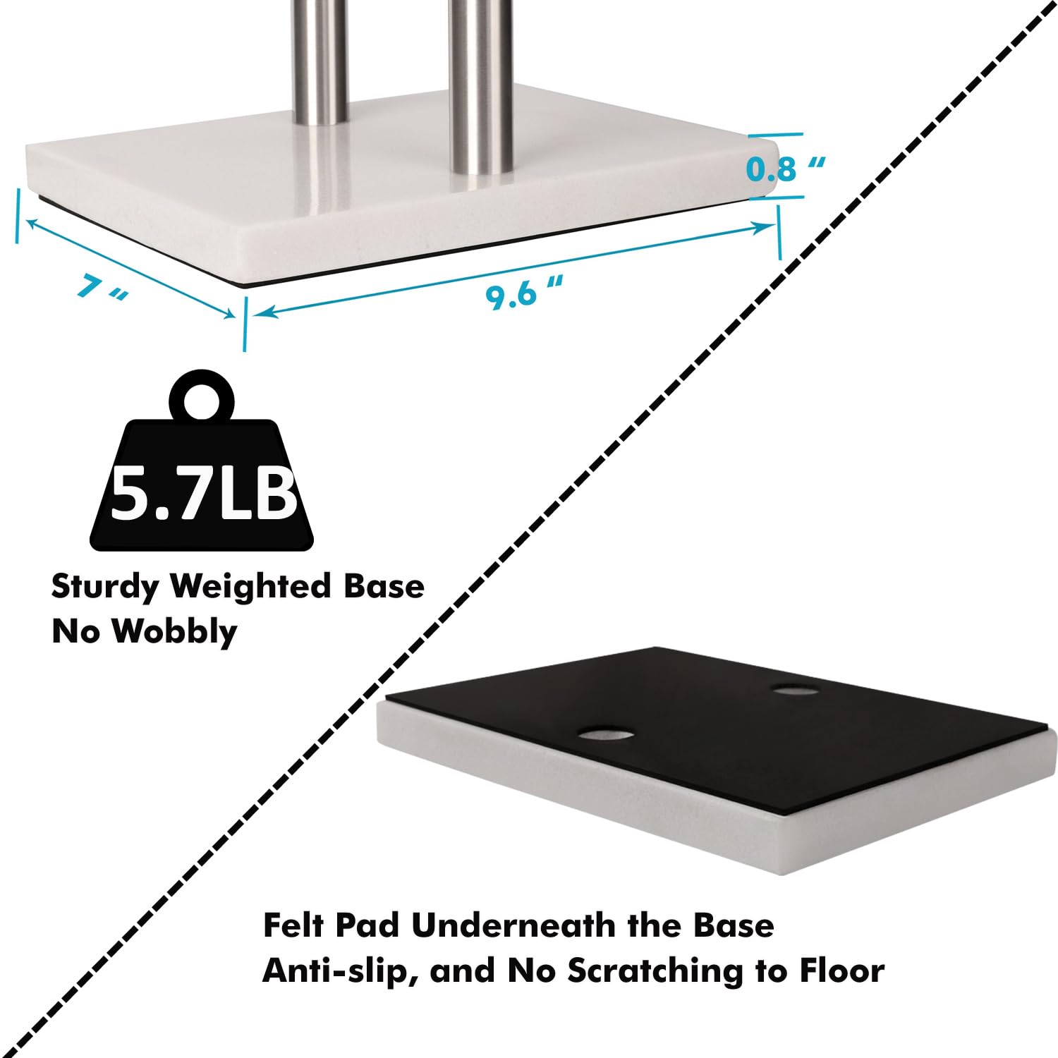 WAYDELI base with felt pads protects floors during placement