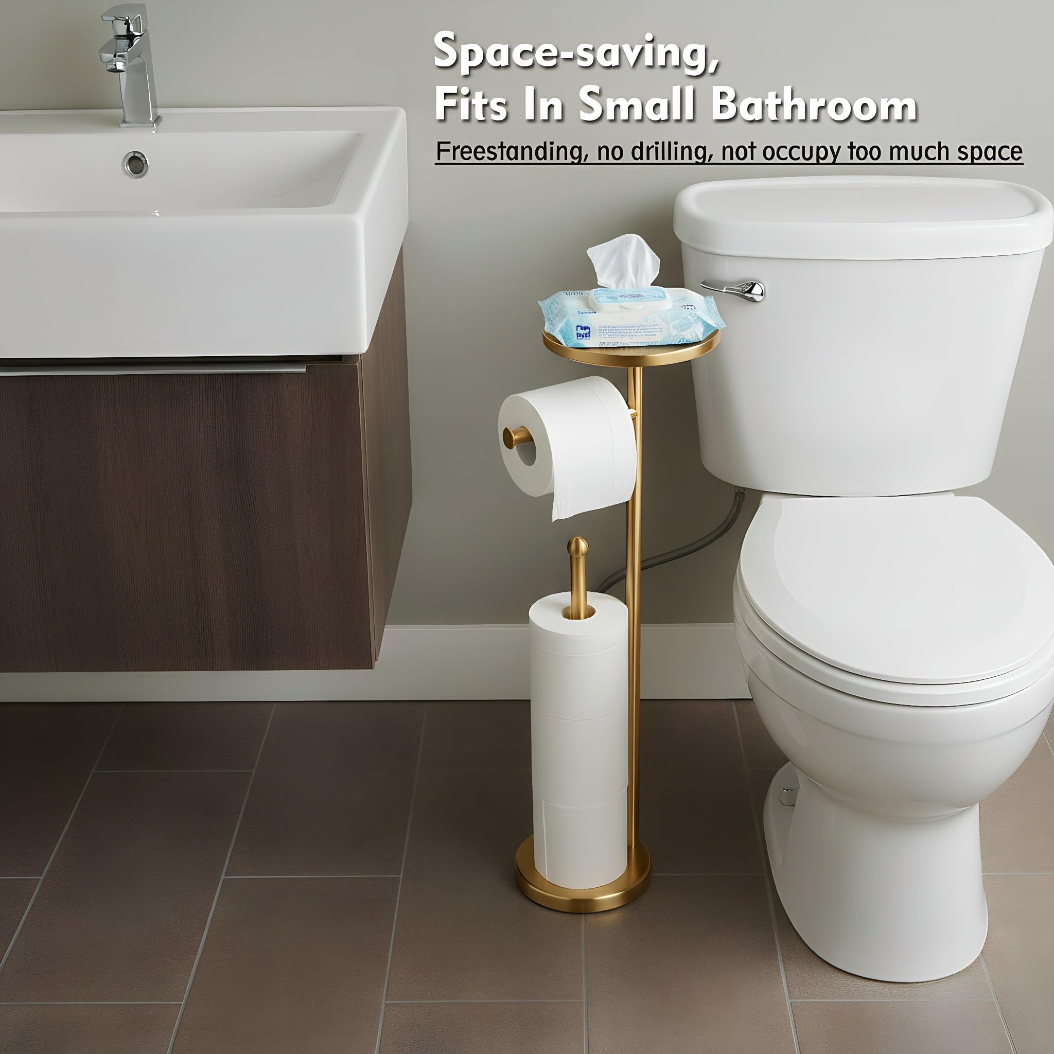 WAYDELI free-standing design allows quick setup without wall mounting