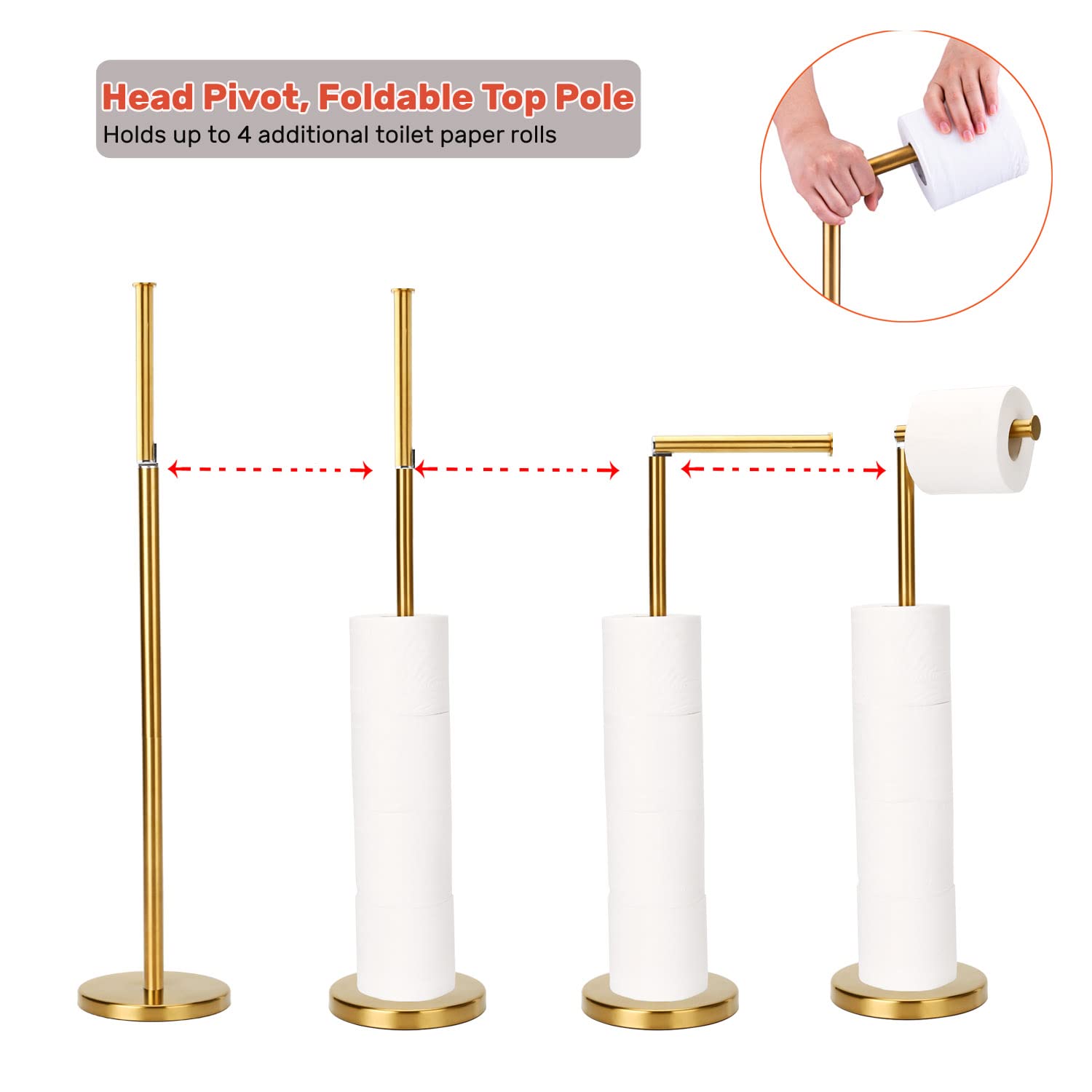 Waydeli weighted base provides stability and prevents tipping