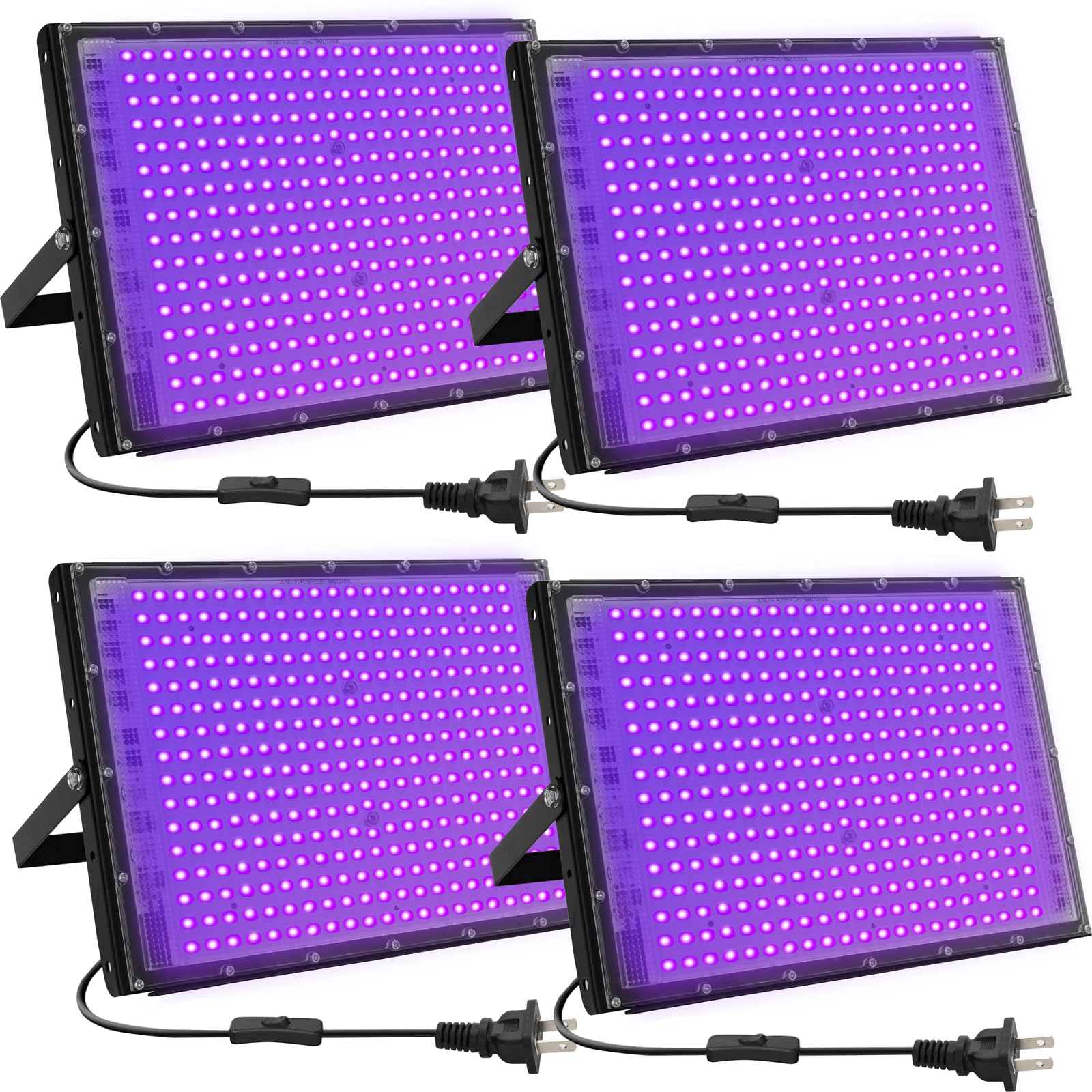 Waygor 300W LED black light flood for outdoor spaces with high brightness and fluorescence.