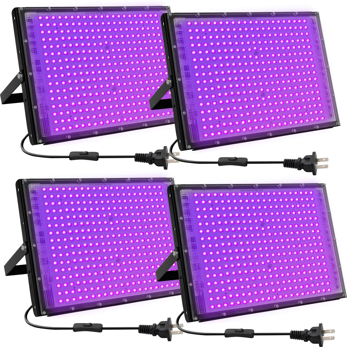 Waygor 300W LED black light flood for outdoor spaces with high brightness and fluorescence.