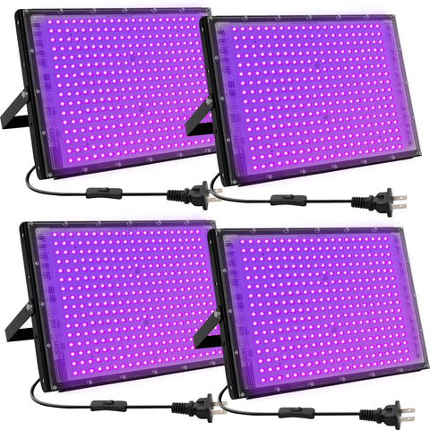 Waygor 300W LED black light flood for outdoor spaces with high brightness and fluorescence.
