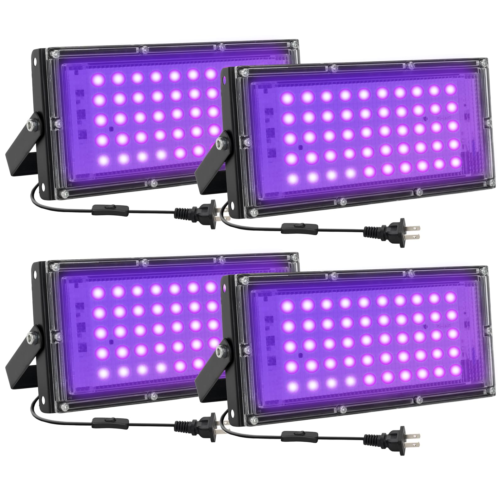 Waygor 50W black light glow party pack highlighting vibrant neon effects for gatherings