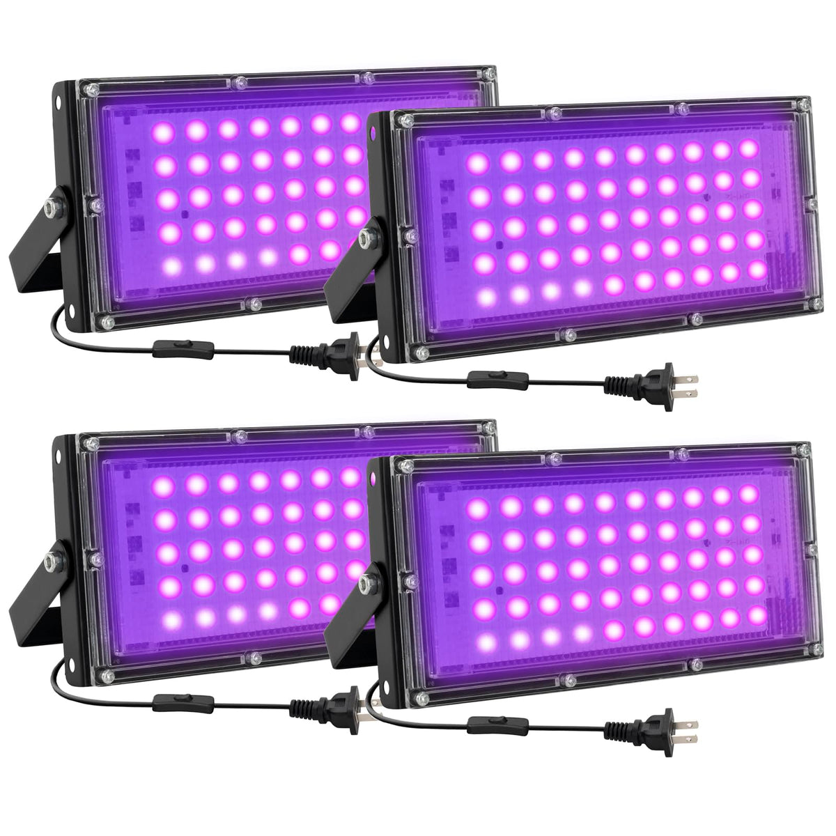Waygor 50W black light glow party pack highlighting vibrant neon effects for gatherings