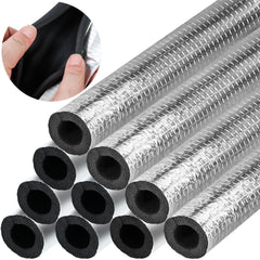 Wazitin 10-piece pipe insulation foam tubes for outdoor pipe protection.