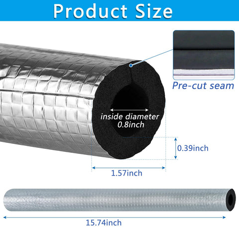 Wazitin self-adhesive insulation wrap with aluminum film for durability.