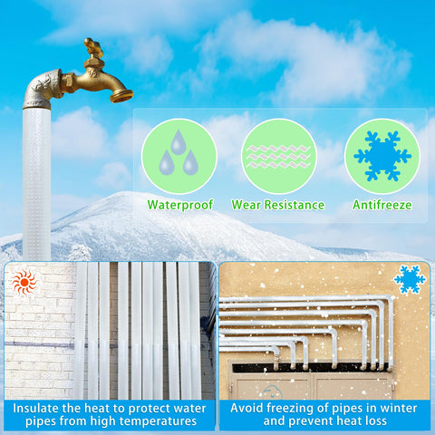 Wazitin easy-install slit design enables quick wrapping without tools.