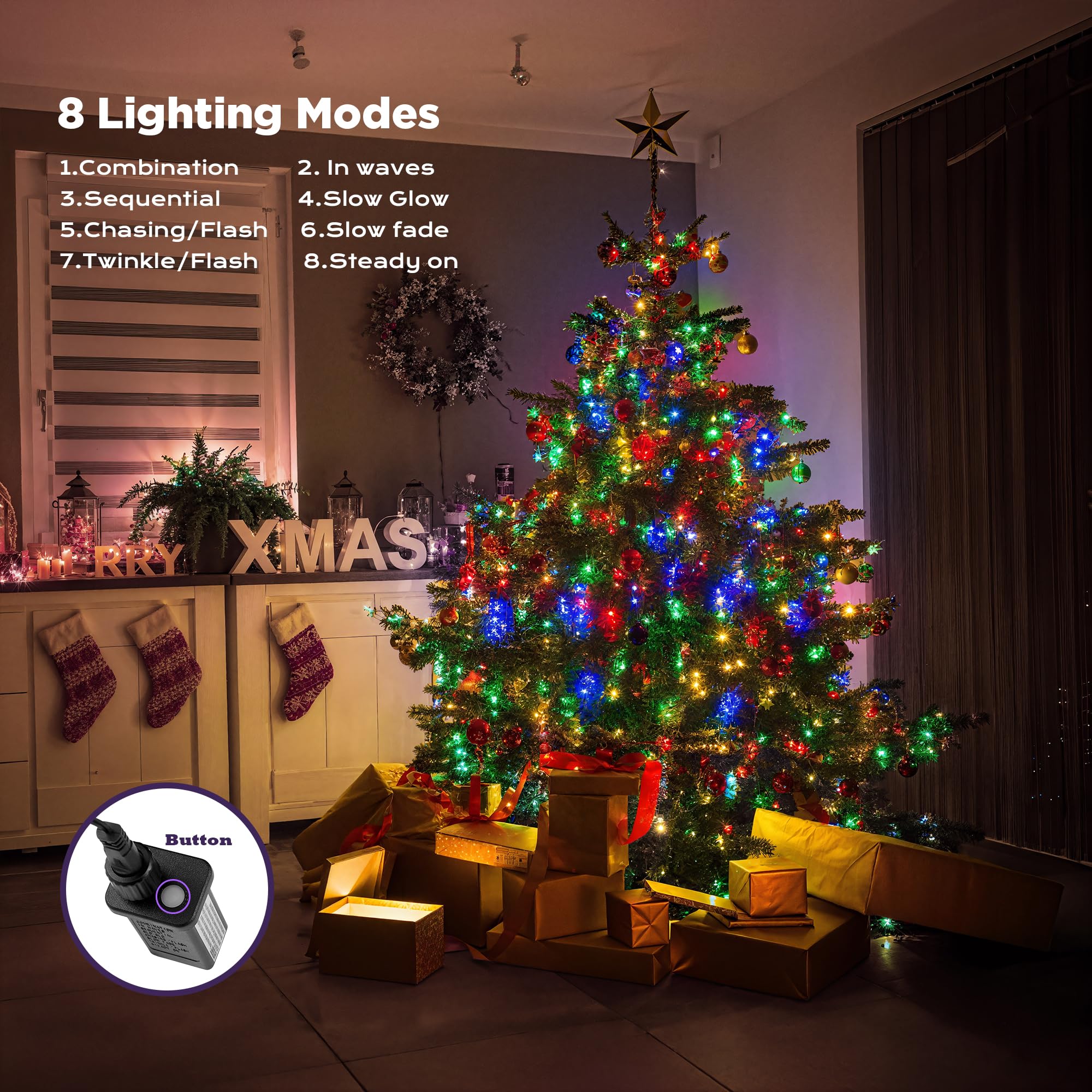 WBao 500 LEDs deliver brighter illumination for standout holiday scenes.