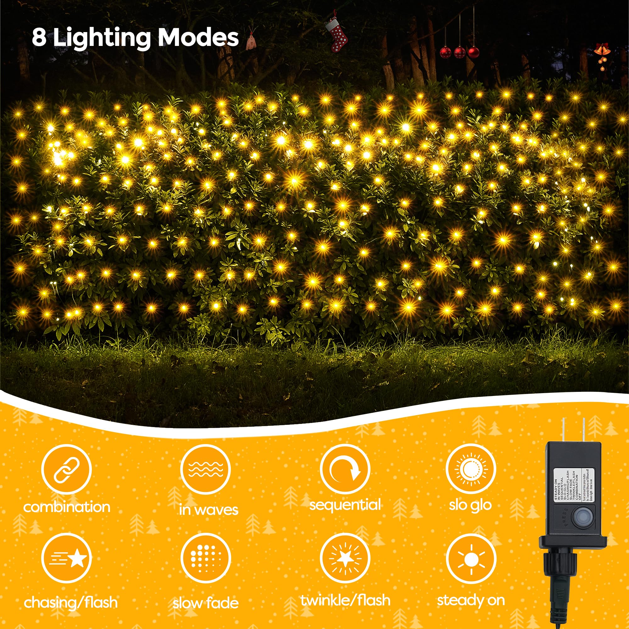 WBao end-to-end connectable net lights simplify growing decor across areas