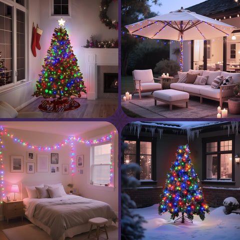 WBao IP44 waterproof design withstands rain and snow for year-round décor.