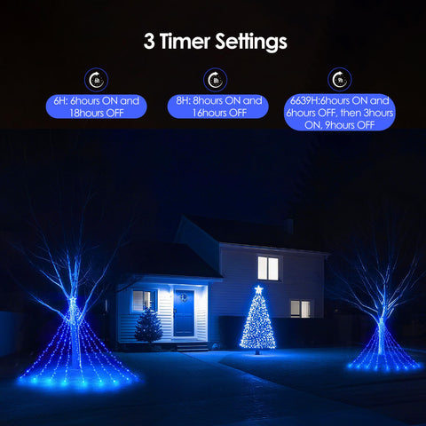 WBao outdoor decor lights ideal for trees, roofs, porches, yards