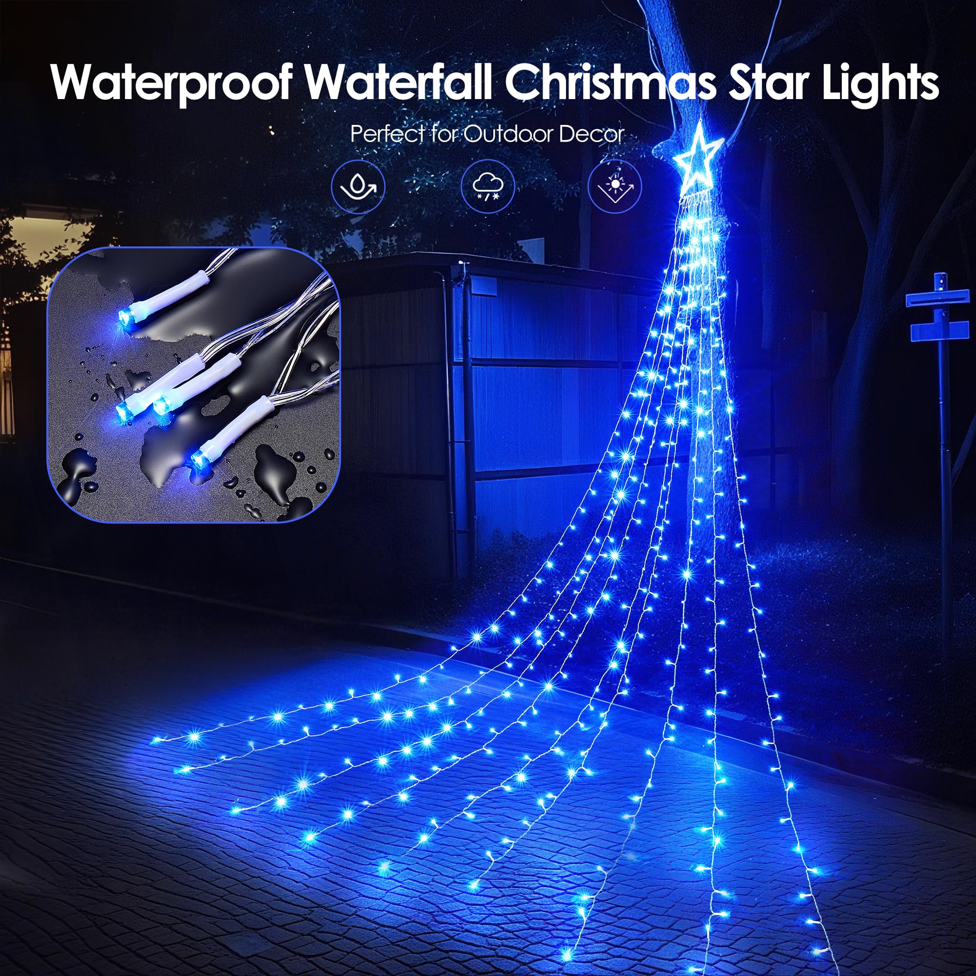 WBao remote control operation for easy outdoor lighting