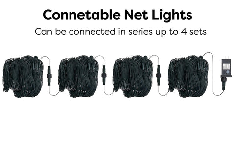 WBao net lights ideal for curtains, bushes, and tree borders