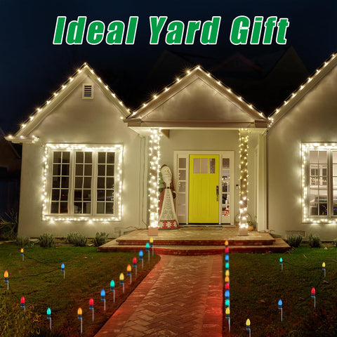 WBCBEC stakes lining a driveway and garden for enhanced illumination