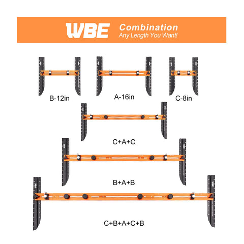 WBE Stair Tread Template Tool with angle-lock for stable measurements.