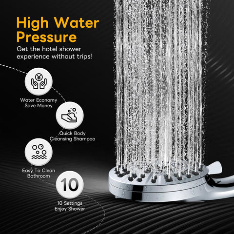 WCQQ built-in power wash helps rinse away grime from tubs and tiles