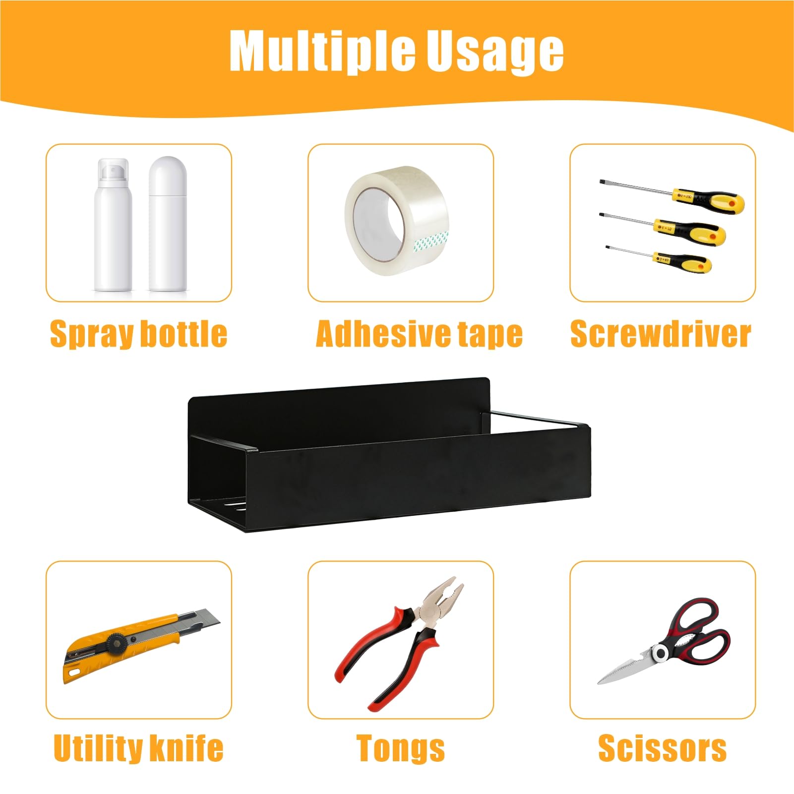 WDBG aerosol can organizer with hooks enables flexible placement and quick access.