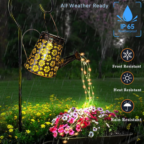 WDLFCGC solar watering can decor makes a thoughtful outdoor gift for celebrations.