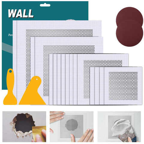 WDSHCR drywall repair kit with 4x4 inch patches for quick home repairs.