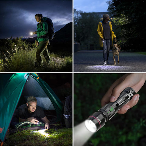 Low battery indicator on WdtPro flashlight signals when to recharge.