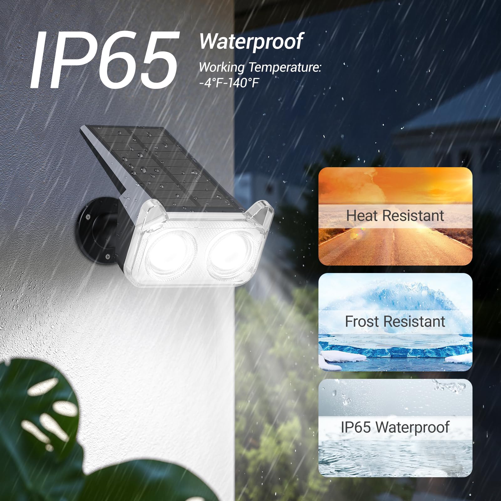 WdtPro adjustable spotlight head for precise pathway targeting