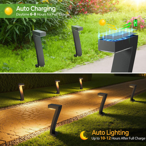 WdtPro dusk-dawn sensor light automatically illuminates paths after sunset.