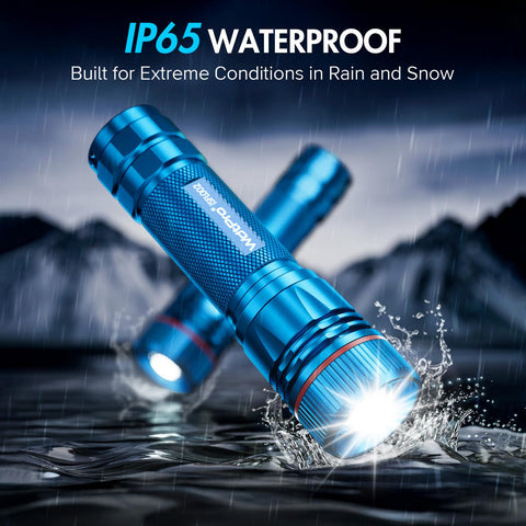 WdtPro IP65-rated flashlight resists rain and snow during adventures
