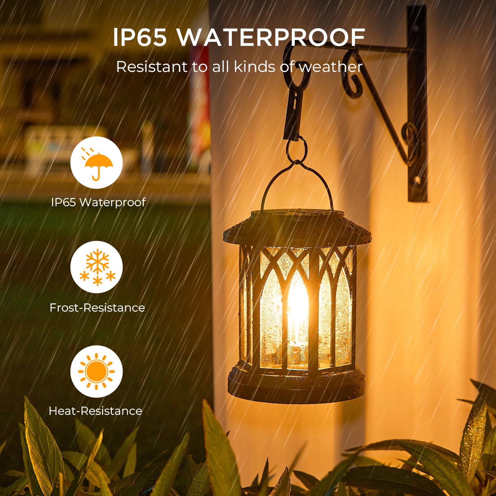 WdtPro lantern easy install for hanging on trees or walls.