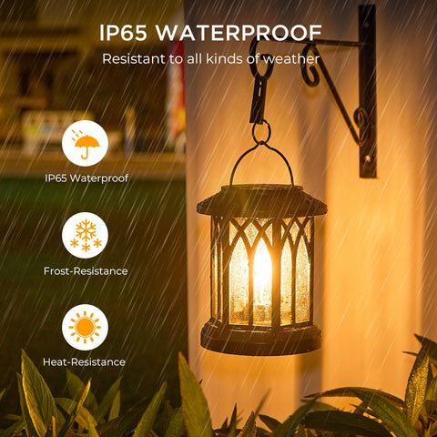WdtPro lantern easy install for hanging on trees or walls.