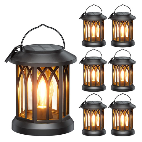 WdtPro solar lanterns emit warm light for inviting outdoor spaces.