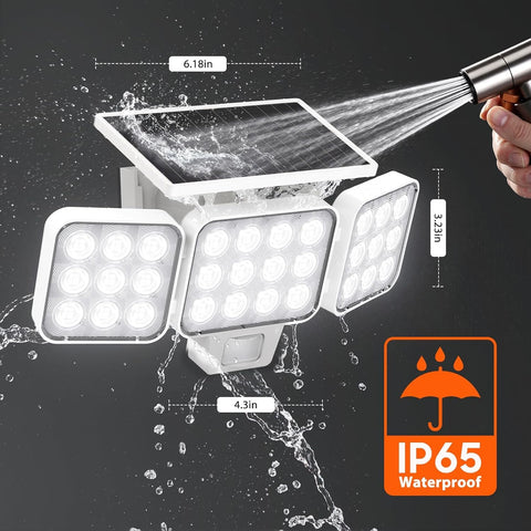 WdtPro IP65 weatherproof exterior lights resist rain and humidity.