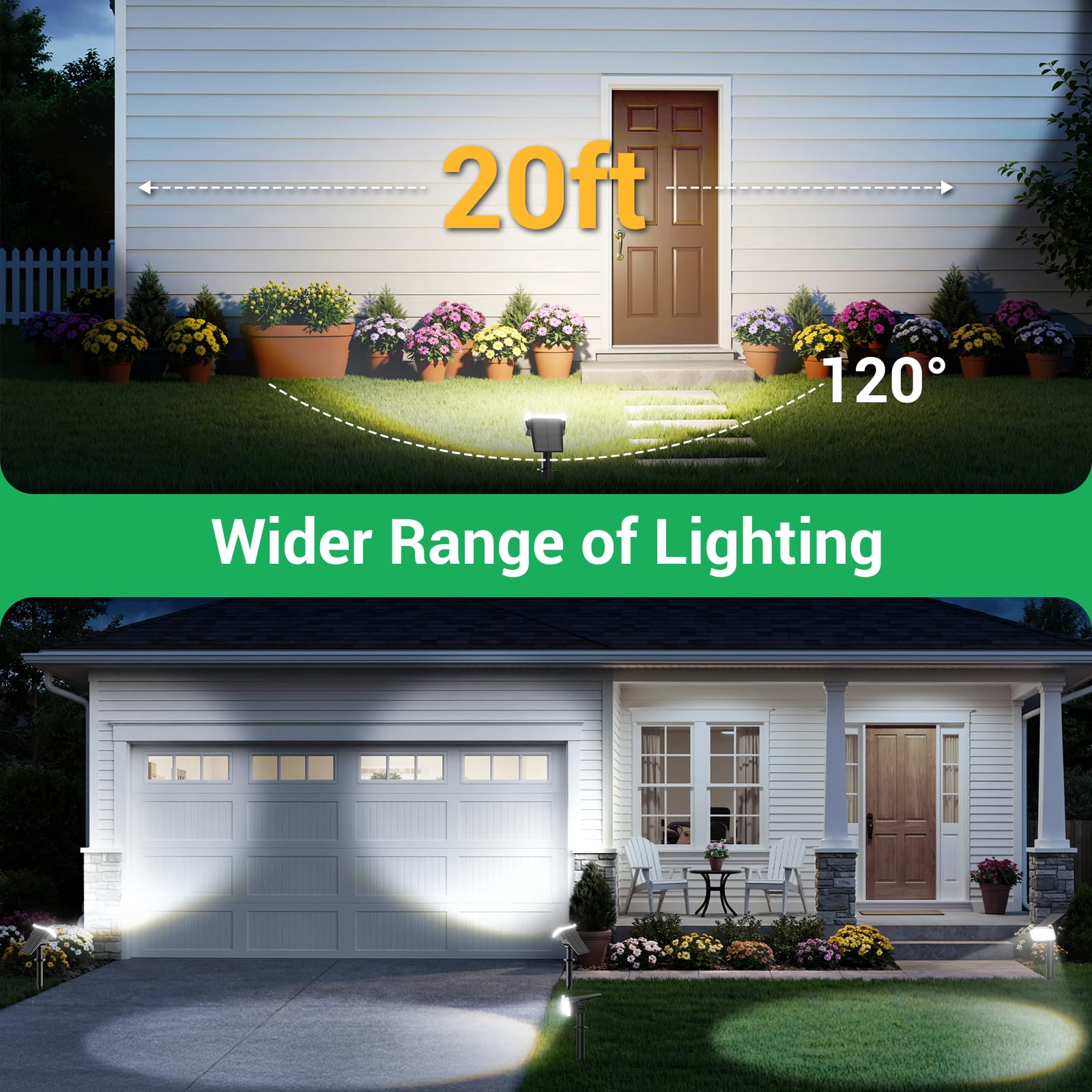 WdtPro 135-degree adjustable head directing light to a tree