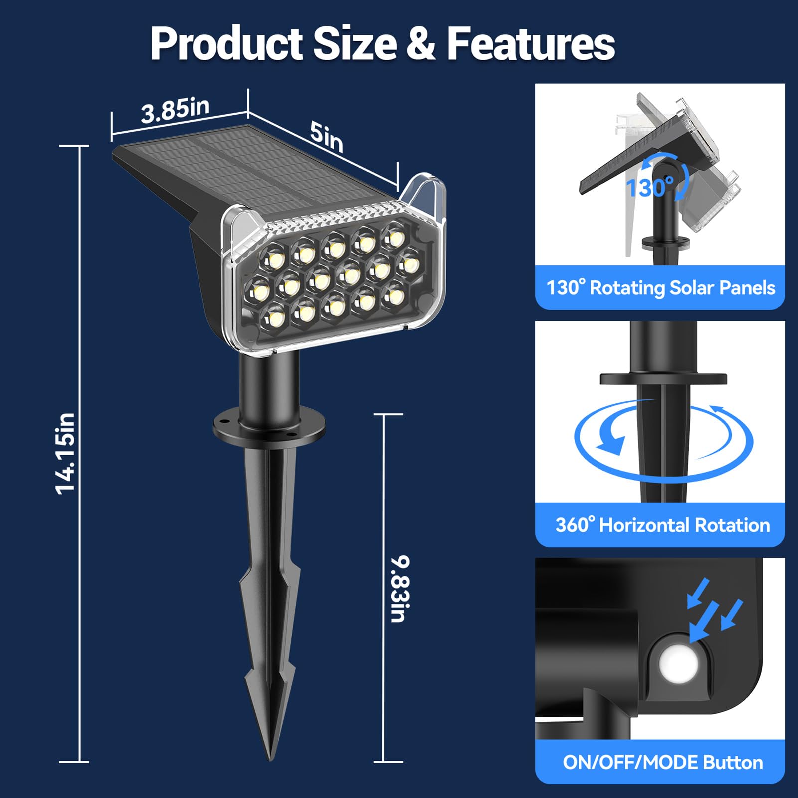 WdtPro tree lighting highlights focal features with a 1000-lumen glow