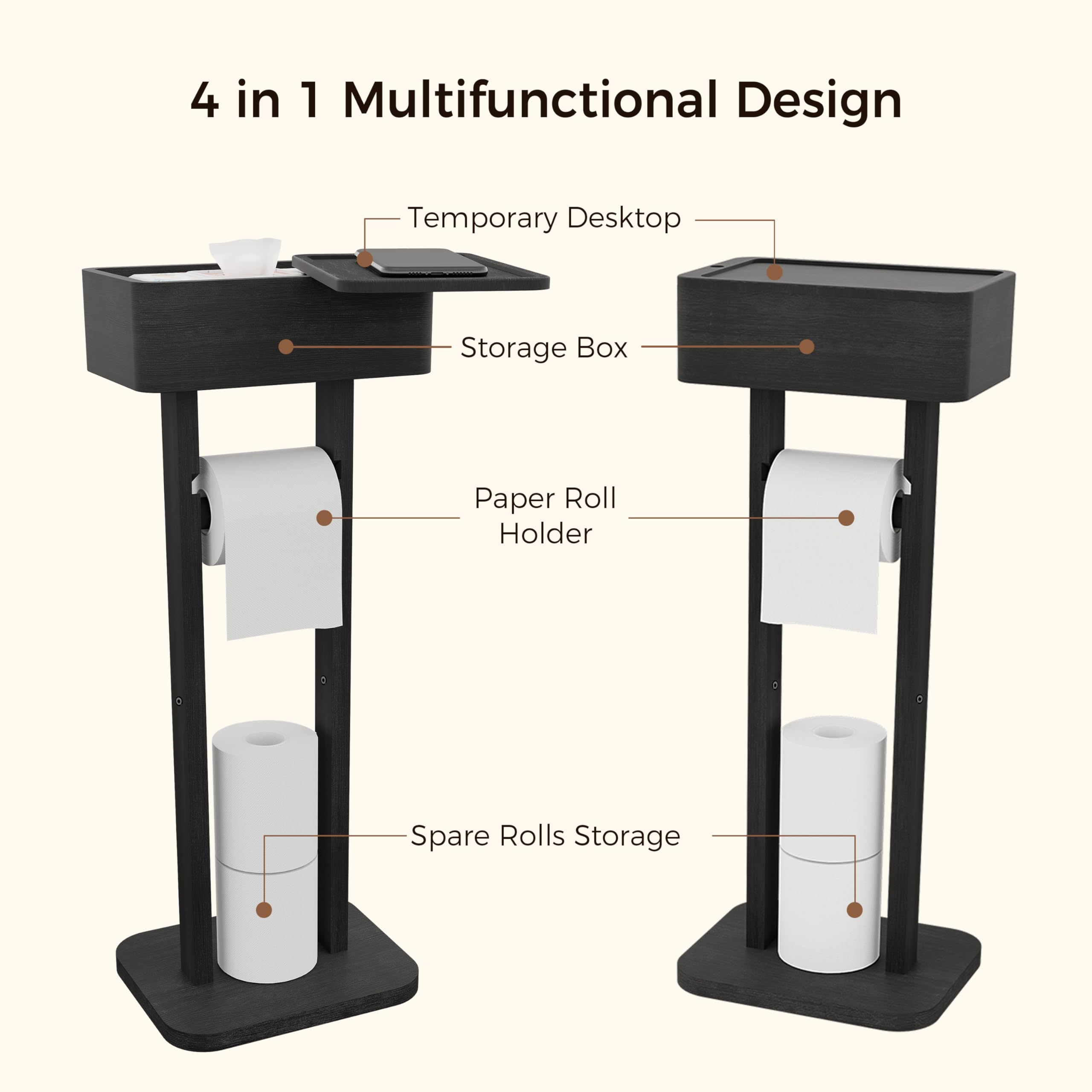 Wealone top box rotates 360 degrees for quick item retrieval